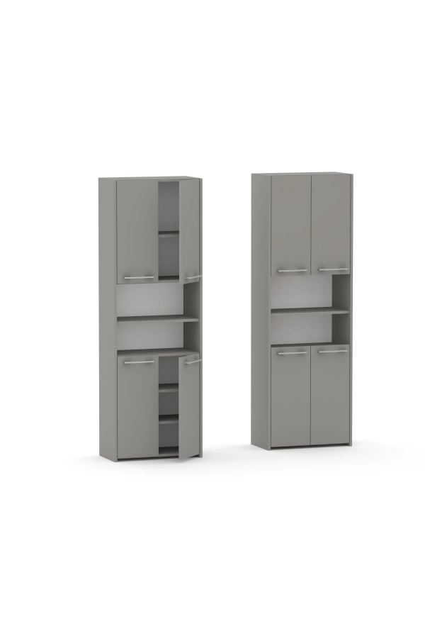 Słupek łazienkowy LUNA 4D szary 56 lub 76 cm